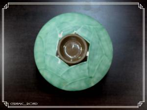 清水焼（京焼）陶葊窯　手描きパンジー六.五寸深鉢