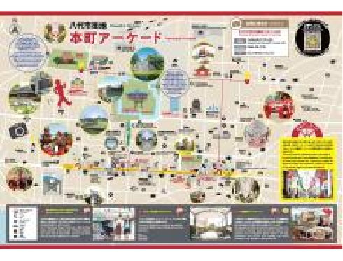 サムネイル：八代市本町アーケードマップ（日本語/英語）